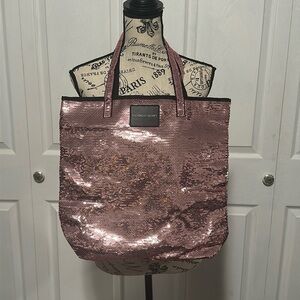 Victoria's Secret Pink Sequin Tote Bag